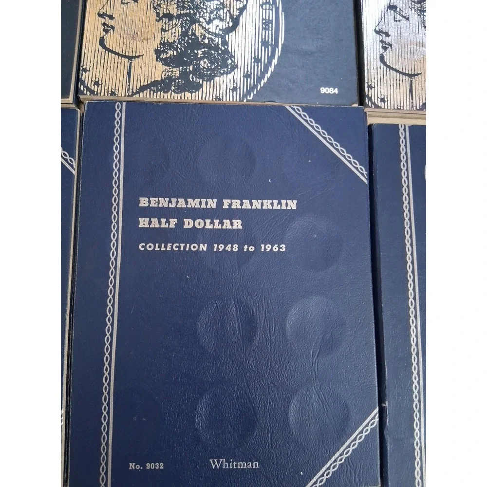 Set of 6 - Whitman Morgan Silver Dollars Coin Folders . No Coins